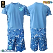 Maglie da calcio Germania Portiere Seconda Maglia Bambino Mondiali 2026  Manica Corta + Pantaloni corti)